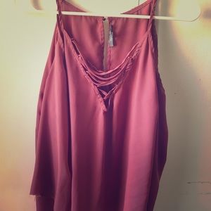 V neck long sleeve top